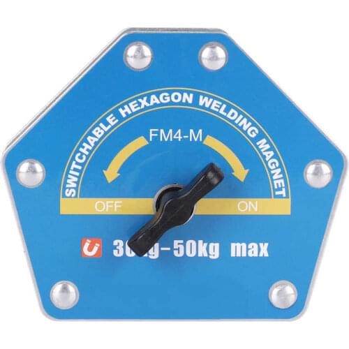 75 / 90 / 105 degree Magnetic Welding Locator Switchable Hex Strong Multi-Angle Suction 30-50kg FM4-M Welding parts