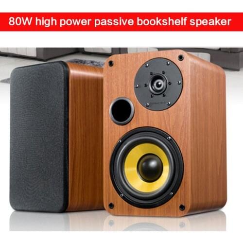 80W High Power 5 Inch Bookshelf Speaker Home Passive Hifi Desktop Fever Speaker Ring Home Theater Fever Grade Audio Front