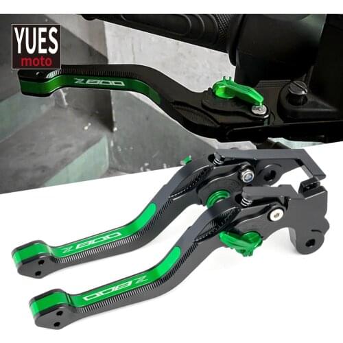 Motorcycle Accessories Short CNC Adjustable Brake Clutch Levers 3D Rhombus New Levers For Kawasaki Z800 E Version Z 800