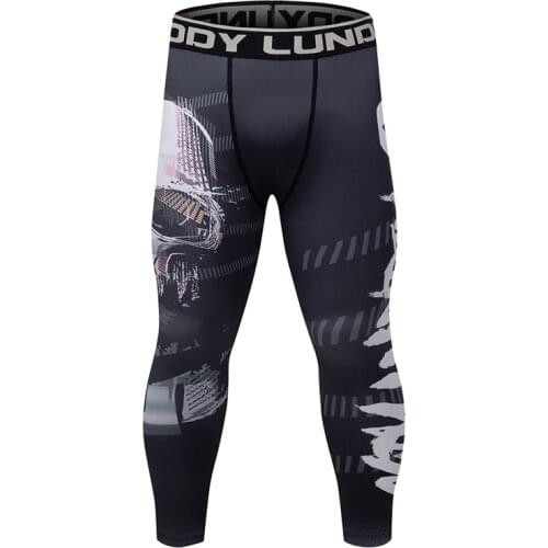 Men Digital Printing Compression Pants Bjj Gym Leggings Custom Male Design MMA Wear