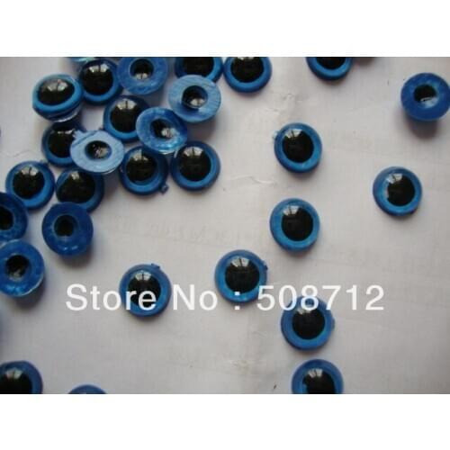 Fress ship!!!300pcs/lot DIY stuffed toy findings10mm Blue Color flat bottom plastic pupil eyes/ safety eyes