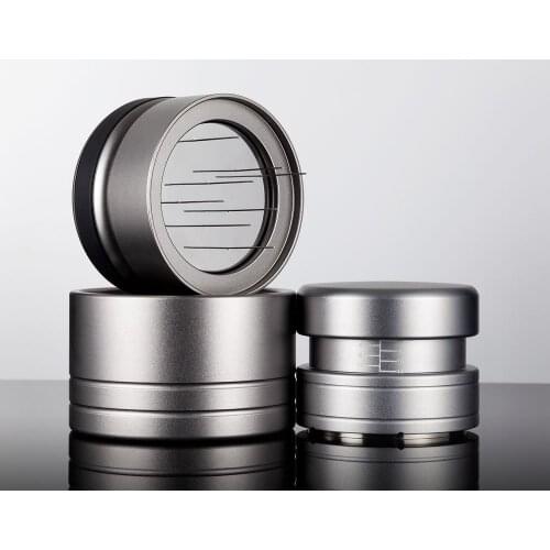 New Arrivals 58mm58.5mm 304 Stainless Steel Elastic Coffee Powder Hammer Flat base Espresso Beans Press Tool Coffee Machine Acce