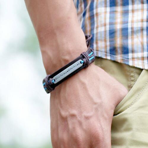 CIBOCIBO New Bracelet Men Vintage Leather Bracelet Men Braided Trendy Simple Gifts Luxury Wristband Friendship Pulsera Hombre