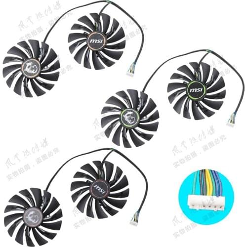 New Original for MSI GTX970 980 980Ti Graphics card cooling fan PLD10010S12HH DC12V 0.40A