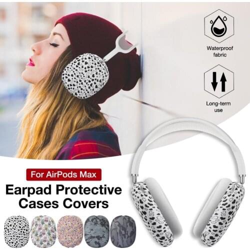 New Silicone Case For Airpods Max Earpad Earcup Protective Case Printed Skin Cover For AirPods Max Headphone Accessories