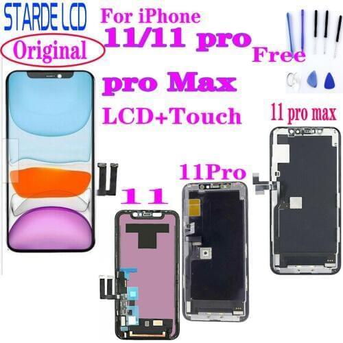 OLED LCD For iPhone 11 pro / 11 pro Max LCD Display Touch Screen Digitizer Assembly with Frame Replacement For 11 pro