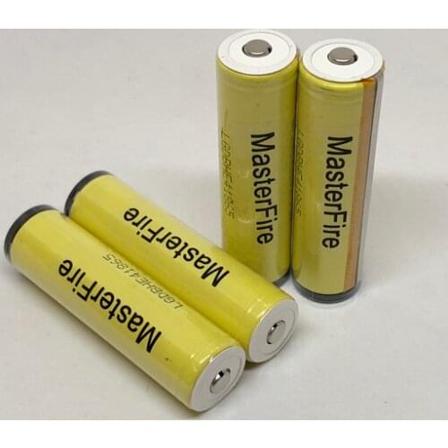 MasterFire 4pcs/lot Original Protected HE4 Chem 18650 ICR18650HE4 20A discharge lithium battery cell 2500mah torch batteries