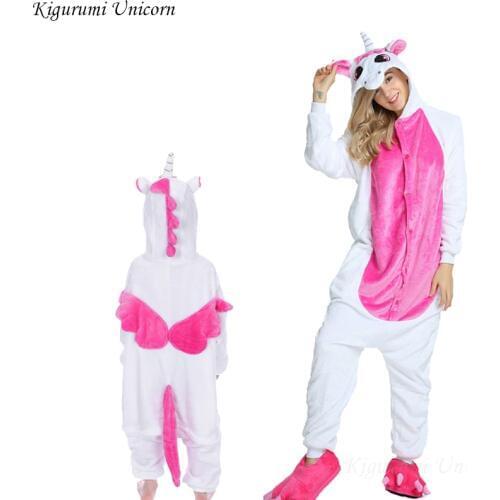 Boys Girls Pajamas Sets Kigurumi Unicorn Pajamas For Women Men Onesie Adults Animal Panda Stitch Sleepwear Cosplay Pyjamas Kids