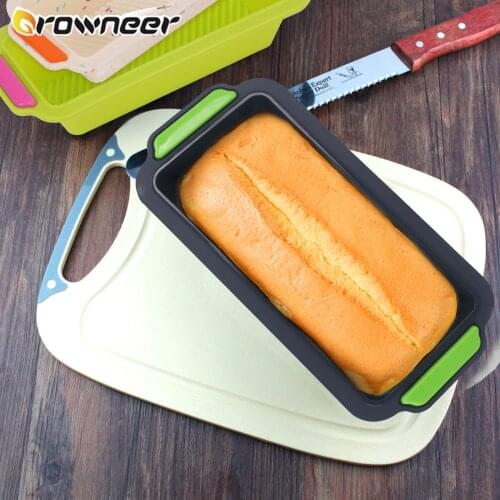 Rectangular Toast Mold Silicone Soft Non-stick Bread Pans High Temperature Resistance Loaf Maker Environmentally Cake Moulds