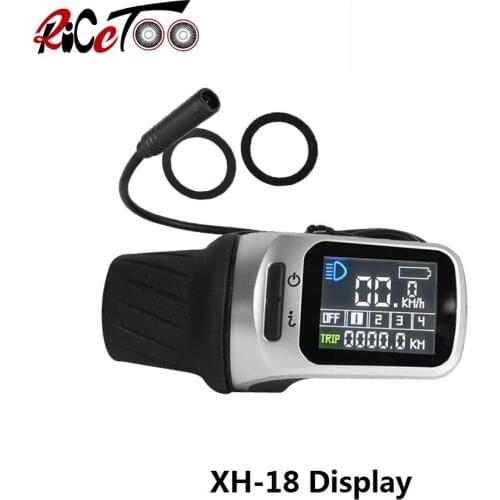 RICETOO Electric Bicycle Tongsheng TSDZ2 XH-18 Color E-bike Display for Replacement Mid Drive Motor Conversion Kits Accessories