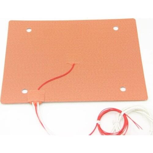 Silicone Heater Pad 235x305mm 400w for Creality CR10 Mini with 4 Holes 3D Printer Build Plate HeatBed Heating Pad