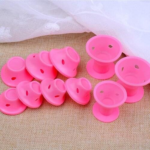 40pcs Mushroom Hairstyle Roller Silicone Women Sleeping Bell Curler Hair Tools Perm Easy Use Practical Hair Styling Tools