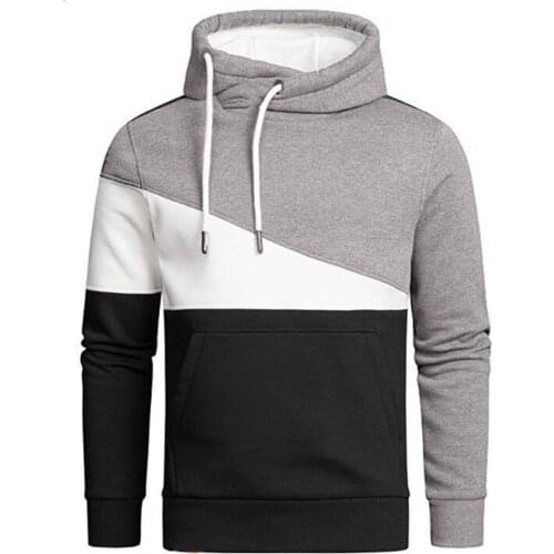 Men Hoodies Autumn Oversize Long Sleeve Hooded Sweatshirt Pullover Mens Tops Blouse Pocket Pullover 3XL Fleece Male Warm Coat