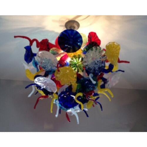 Handmade Blown Glass Chandelier Lighting High Ceiling Chandelier for Decoration