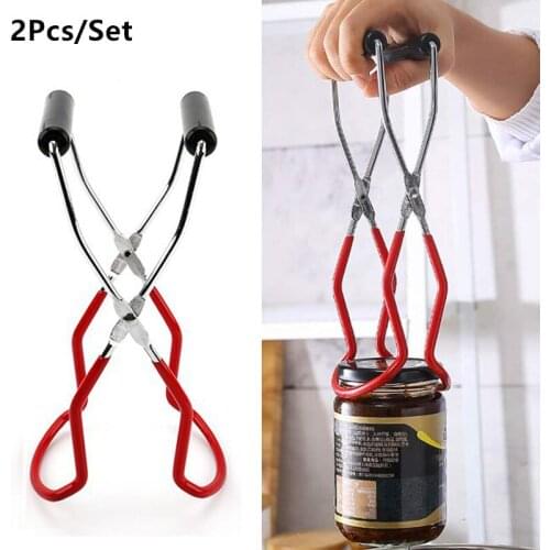 Stainless Steel Anti-scalding Clips Canning Tong Anti-scalding Lifter Non-slip Feeding Bottle Clip for Plates Bowls Cans Bottle