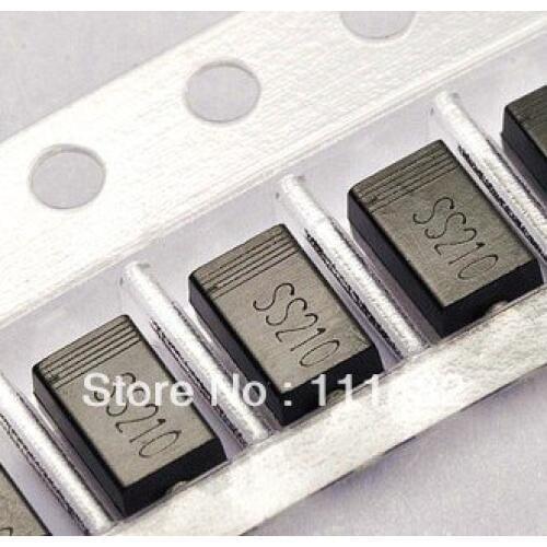 SS210 SMD Schottky Barrier Rectifier Diode 2A 100V SMA 100pcs/lot