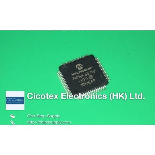 2pcs PIC18F65J10-I/PT PIC18F65J10T-I/PT TQFP-64 IC MCU 8BIT 32KB FLASH 64TQFP