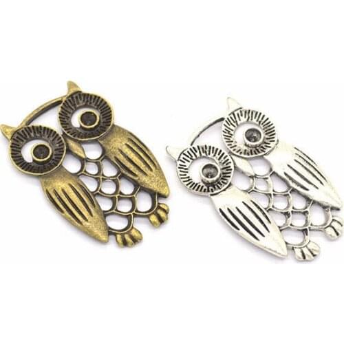 20pcs vintage gifts small owl 5 alloy charms lot DIY making bracelet necklace jewelry accessories charms for jewelry making