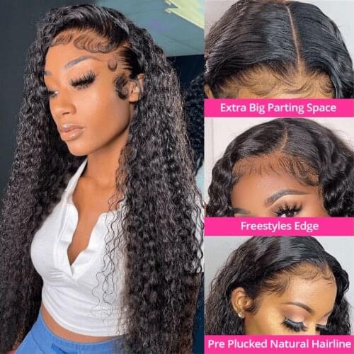 Deep Wave Frontal Wig 360 Lace Frontal Wig 13x4 Hd Lace Front Human Hair Wigs For Women Human Hair Deep Wave Closure Wig Ulamaz