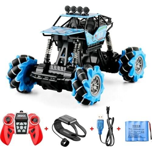 1:16 Watch Remote Control Car Oversized Charging Four-Wheel Drive Gravity Sensing Vehicle Alloy Wireless Remote Control Toy