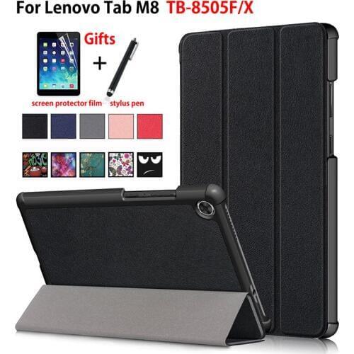 Case For Lenovo Tab M8 TB-8505F TB-8505X Cover Funda Slim Magnetic Folding PU Leather Stand Shell Capa Coque