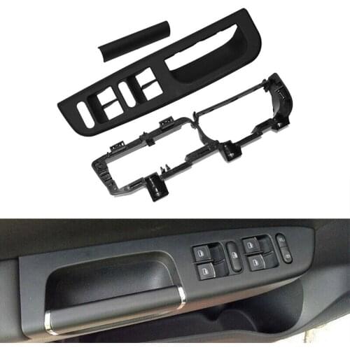 Black Front Left Switch Bezel & Handle Trim & Bracket for - Jetta Bora Golf MK4