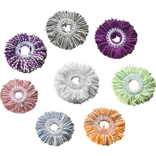 Microfiber Colorful Replacement Mop Head Rotating Round Shape Floor Mop Accessory SP99