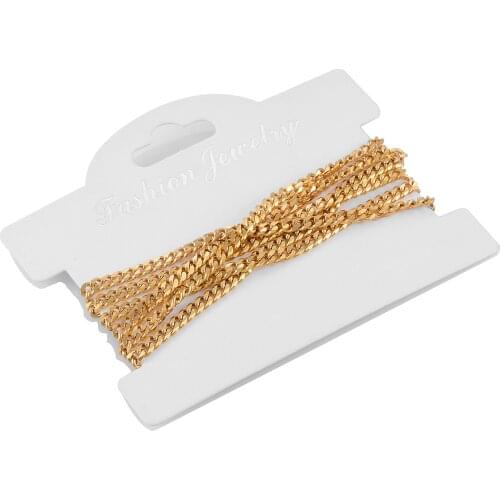 1 Meter Long Stainless Steel Cuban Necklace Wholesale In Various Widths, Used For Jewelry Making DIY Supplies