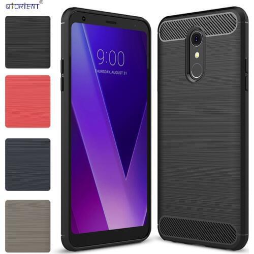 For LG Q Stylus Plus Q Stylus+ Soft Silicone Bumper Case for LG Stylo 4 Plus Stylo 4+ Full Cover Stylo4 QStylus Brushed Cases