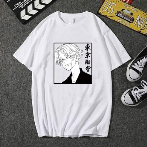 Tokyo Revengers Hot Anime T-shirt Short Sleeve O-neck Loose Fashion Print Cloth