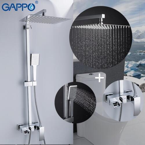 GAPPO shower Faucets brass bathroom shower set wall mounted massage shower head bath mixer bathroom shower faucet taps