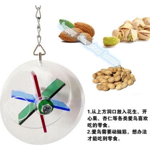 Pet birds toys foraging for parrot parrot toy wheel cake gift box 9cm*3.5cm