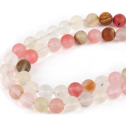 4-10mm High Quality Natural Stone Round Beads Frosted Onyx Amazon Loose Beads For DIY Bracelet&Bangles Jewelry Making