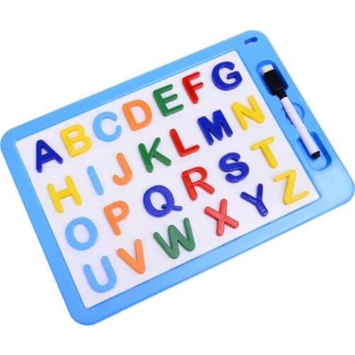 Magnetic Colorful English Alphabet Number Shape Puzzles Educational Kids Toy