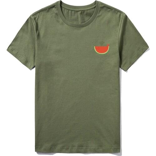 Mens T Shirt Watermelon Printing Short Sleeve Printed Tops Tees New Male Summer Casual Streetwear Customized Brand Clothing