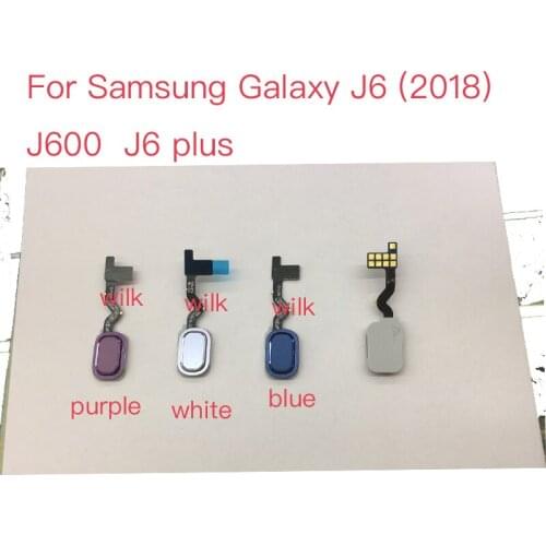 New touch ID Fingerprint Sensor scanner Home Return Key Menu Flex Cable for Samsung Galaxy J6 (2018) J600 J6 plus