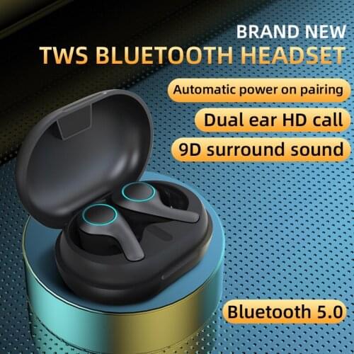 New Arrival Bluetooth 5.0 TWS Earphone Top Sale Supporting Android Waterproof Heatset for iOS Smart Mobile Phone