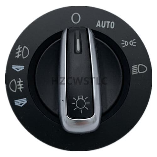 New Chrome Headlight Switch Control Fog Light Switch 4FD941531A 4F1941531E For Audi A6 S6 C6 RS6 Allroad For Q7
