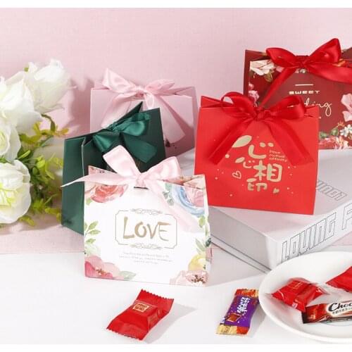 5pcs European Famingos Candy Bag French Special Of You Wedding Favors Gift Box Package Birthday Party Favor Bags Bags Gift Box