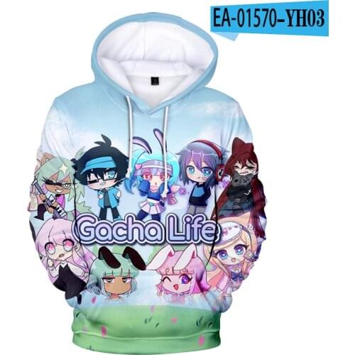 Popular Game Gacha Life Hoodie Sweatshirt Men/women 3D kids Hoodies Fashion Streetwear Boy/girls Long Sleeve Gacha Life Clothes