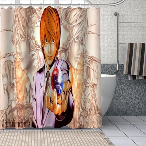 Anime Boy Shower Curtains Waterproof Fabric Bathroom Decoration Supply Washable Shower Curtain With Bath And Shower