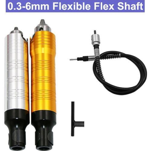0.3-6mm Rotary Grinder Tool Flexible Flex Shaft Electric Drill Stainless Steel Handle Flexible Shaft Chuck Separate Mini Grinder