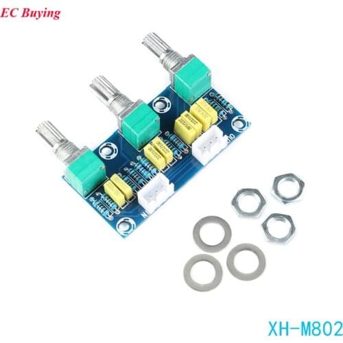 XH-M802 Passive Tone Board Amplifier Preamp Power Module Low High Sound Adjustment XH-M802 Electonic DIY PCB