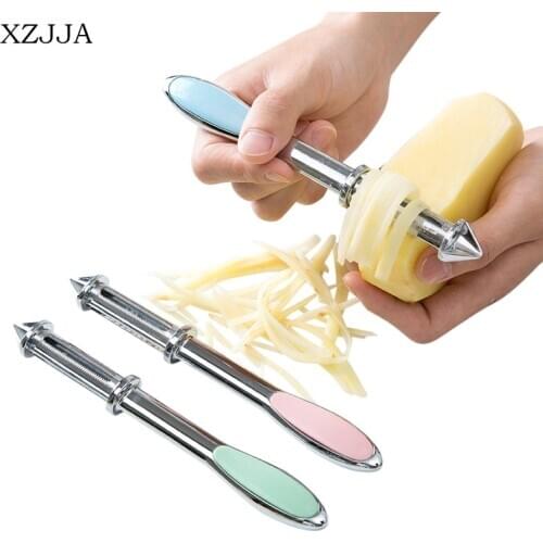 XZJJA Zinc Alloy Fruit Vegetable Peeler Multifunction Potato Carrot Apple Slicer Cutter Portable Cooking Tools Kitchen Supplies