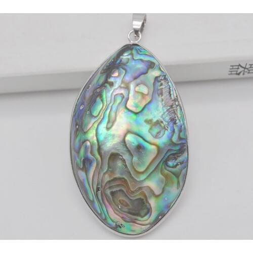 Natural New Zealand Abalone Shell Bead Pendant Jewelry S162