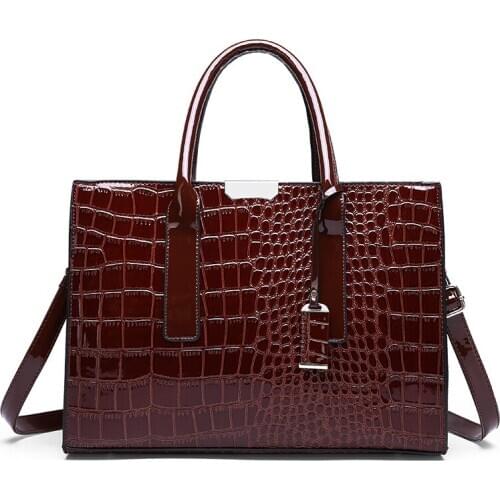 Bags For Women 2020 New Luxury Handbags Fashion Retro Shoulder Messenger Square Bag Women Pu Leather Crocodile Pattern Tote Bag