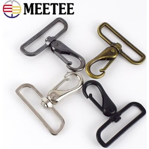 2/4pcs 50mm Metal Leather Buckles Bag Strap Belt Swivel Hook Trigger Clip Buckle Hardware Clasp DIY Luggage Accessories BF403