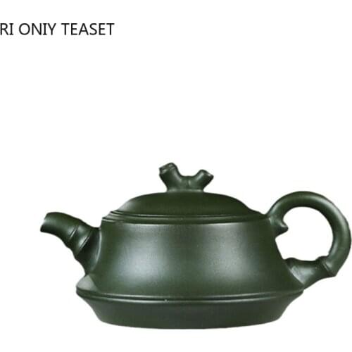 220ml Creativity Yixing Purple Clay Teapots Raw Ore Green Mud Handmade Tea Pot Household Filter Beauty Kettle Zisha Teaware