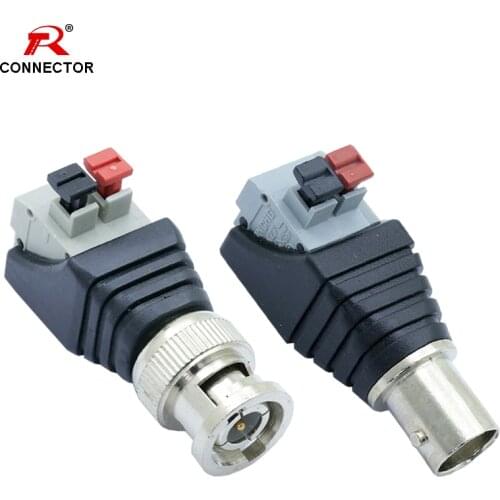 4PCS BNC AV Balun Terminal, BNC male plug&female jack