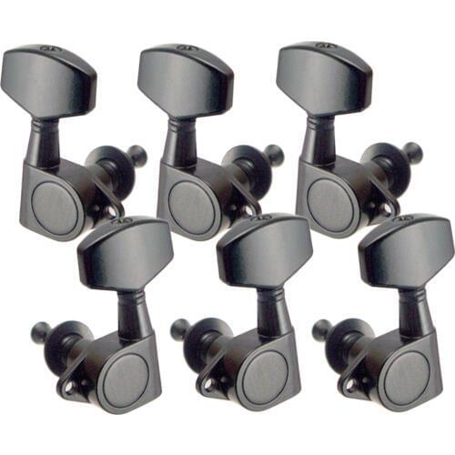 6 Pieces Tuning Pegs Machine Heads 3L 3R For Acoustic Guitar Parts Black